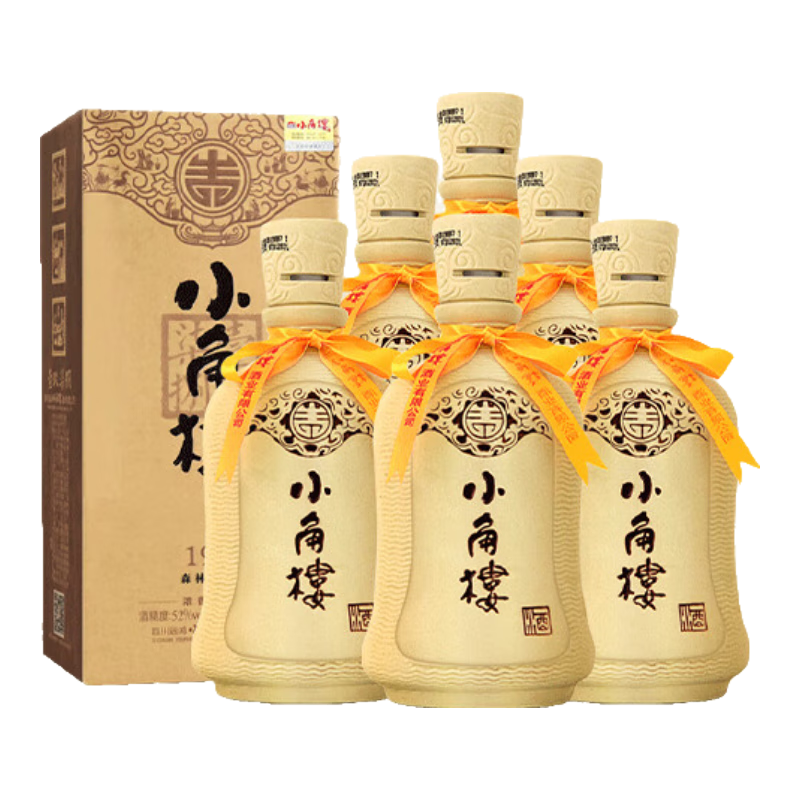 小角楼1978瓦罐酒*6瓶整箱纯粮食四川白酒口粮酒