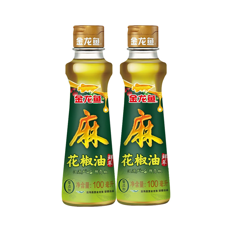 金龙鱼汉源花椒油100ml*2瓶麻油藤椒油麻椒油凉拌调味烹饪火锅