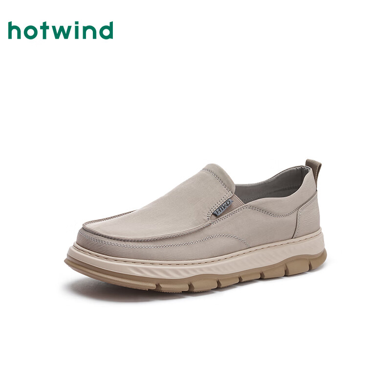 热风男鞋2025年春季新款男士时尚休闲鞋百搭布鞋舒适懒人鞋子男