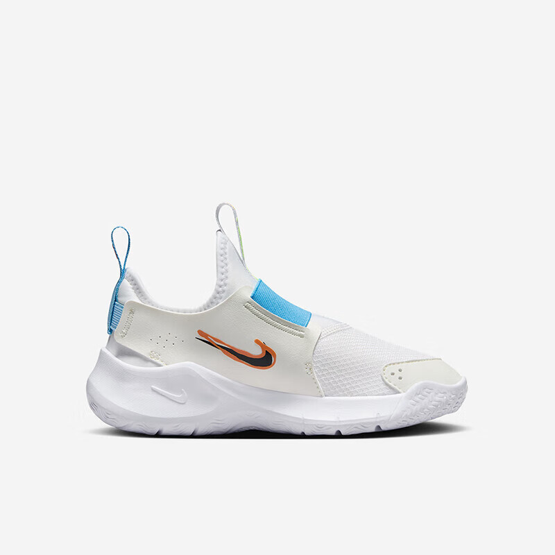 NIKE 耐克男女童易穿脱运动鞋FLEX RUNNER 4儿童一脚蹬休闲公路跑鞋 HF5747-101 27 【脚长16cm】 27码