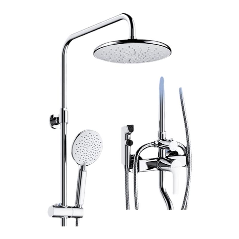 恒洁淋浴花洒套装淋雨浴喷枪花洒头沐浴增压淋浴器极简无顶喷916