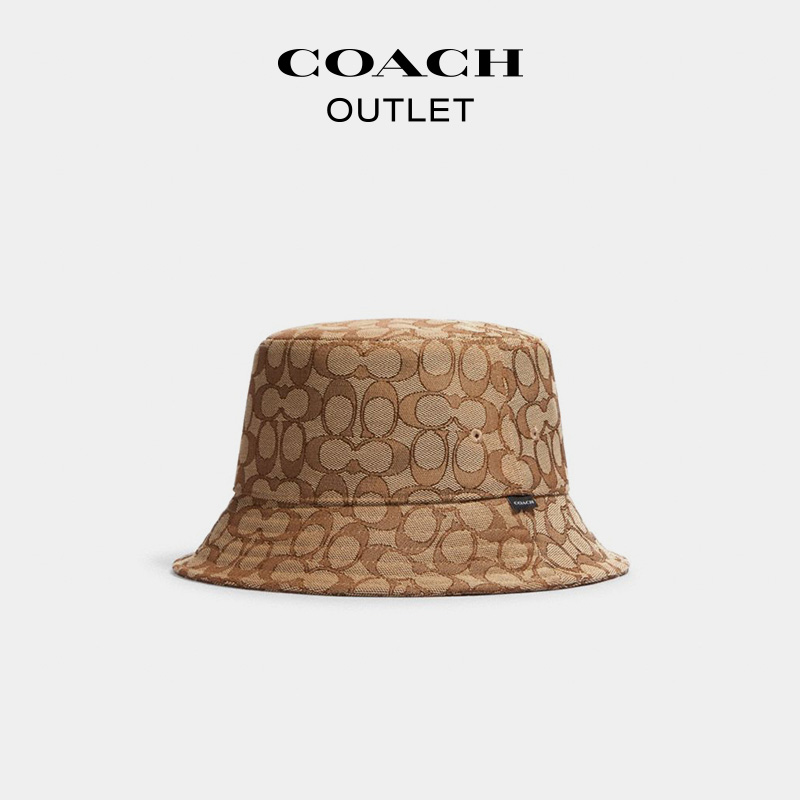 COACH/蔻驰奥莱男女同款经典标志渔夫帽