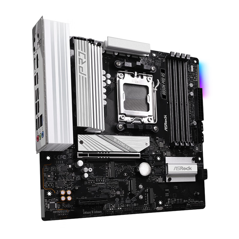 华擎（ASRock）B850M Pro RS 匠心主板 DDR5 支持 AMD CPU 9600X/9700X/9950X（AMD B850/Socket AM5)	