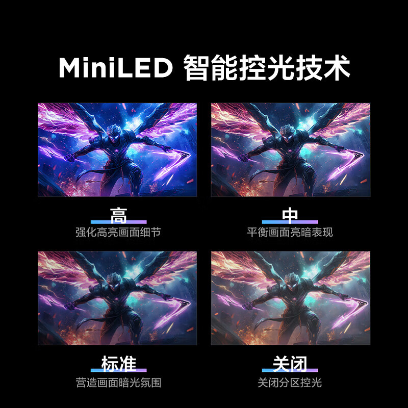 雷鸟(FFALCON)F6 24.5英寸300Hz高刷 QD-MiniLED游戏电竞显示器 1ms响应时间 HDR600 IPS 升降旋转电脑显示屏 雷鸟F6/24.5英寸直屏/300Hz高刷