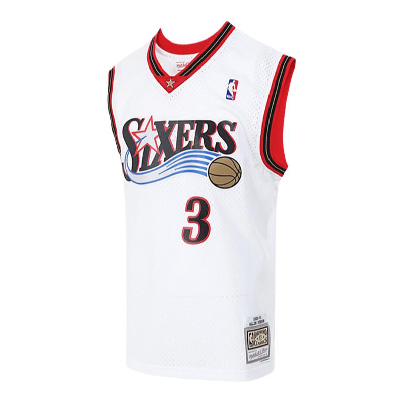 Mitchell&Ness NBA艾伦艾佛森球迷版集合球服男运动背心球衣