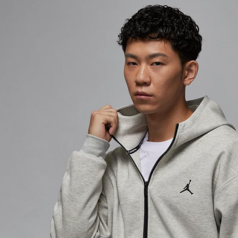 耐克（NIKE）JORDAN SPORT HOOP FLEECE DRI-FIT 男子速干全长拉链开襟连帽衫 FV8603-050 XL