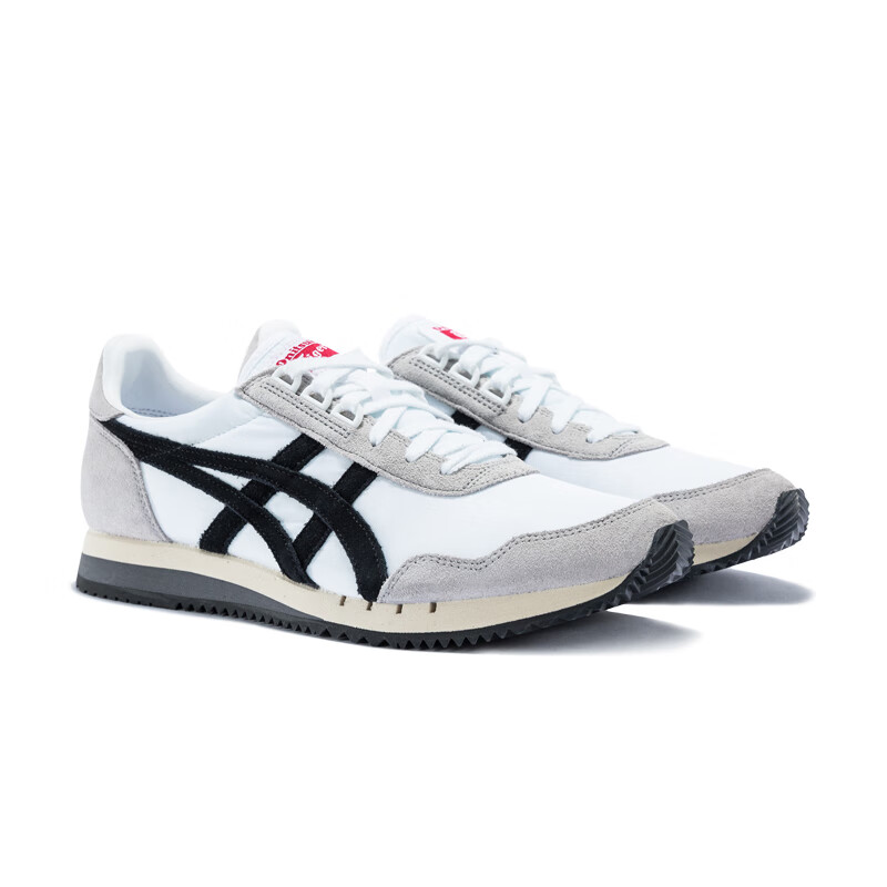 Onitsuka Tiger鬼塚虎男女鞋休闲鞋子透气运动鞋减震慢跑鞋DUALIO 白色100 42.5