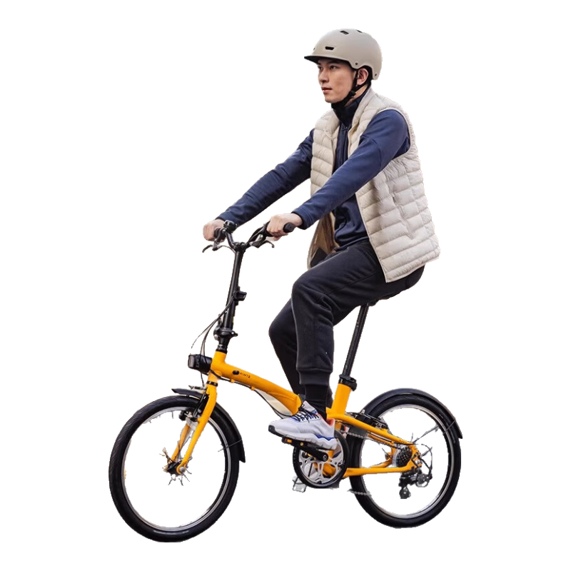 迪卡侬自行车Fold500折叠自行车通勤单车20寸-4872242