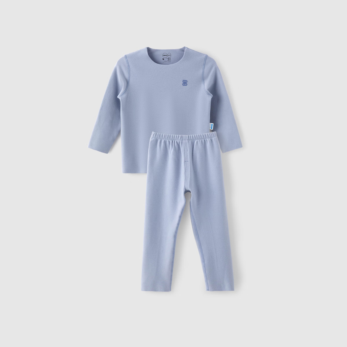 aqpa【德绒】男女童儿童发热保暖内衣套装 宝宝秋衣秋裤 睡莲 90cm