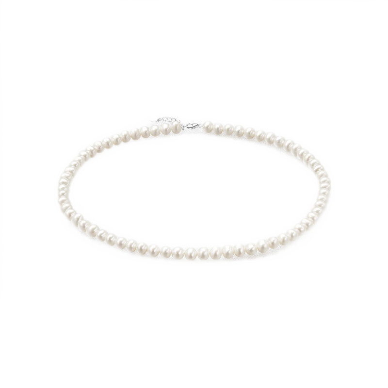 周大生珍珠项链优雅时尚淡水珍珠项链送女友妈妈送长辈女神节生日礼物 珍珠项链  mm