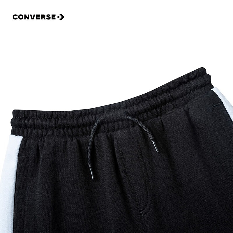 Converse 匡威童装男童纯棉舒适运动裤春秋儿童舒适毛圈侧边口袋休闲长裤   【建议身高104-110cm】