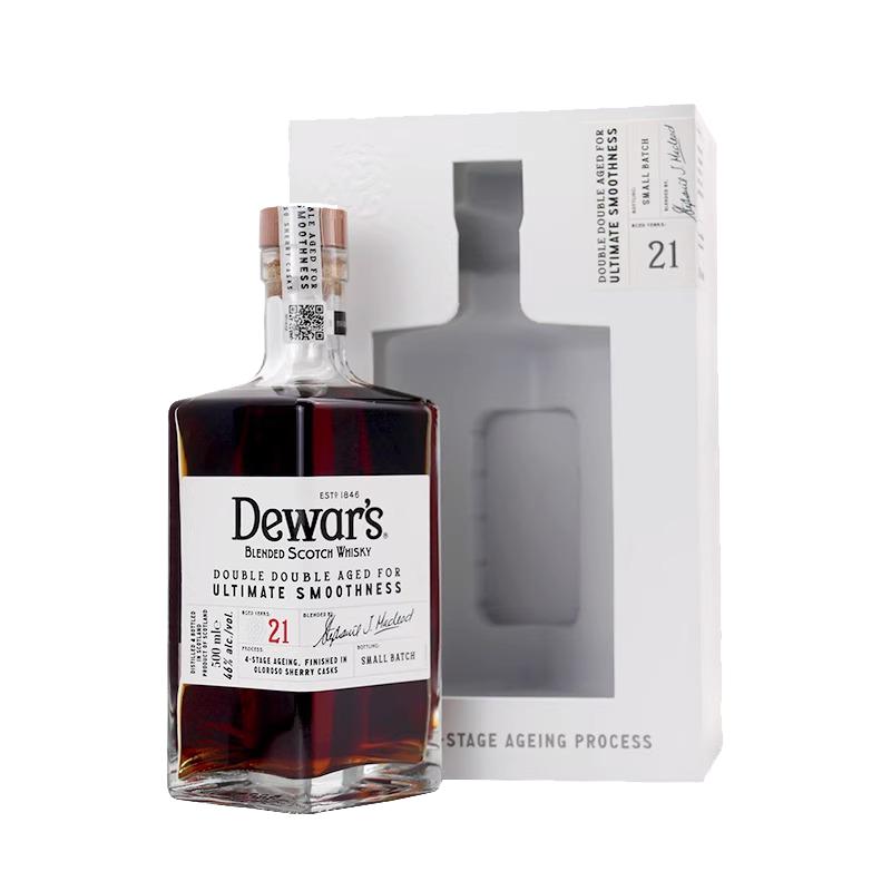 Dewar's帝王21年二次方苏格兰调配威士忌500ml洋酒
