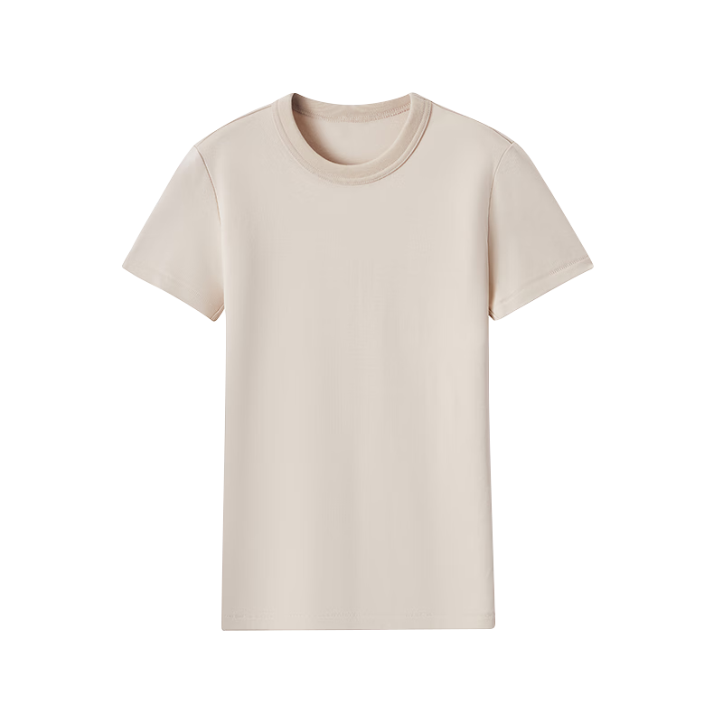 京东京造短袖女T恤重磅正肩女士t恤25春女装打底衫白小T