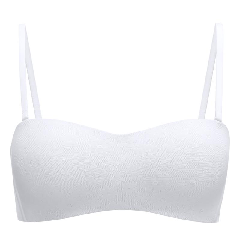 6IXTY8IGHT 68内衣女2024无痕蕾丝一片式无钢圈抹胸文胸罩