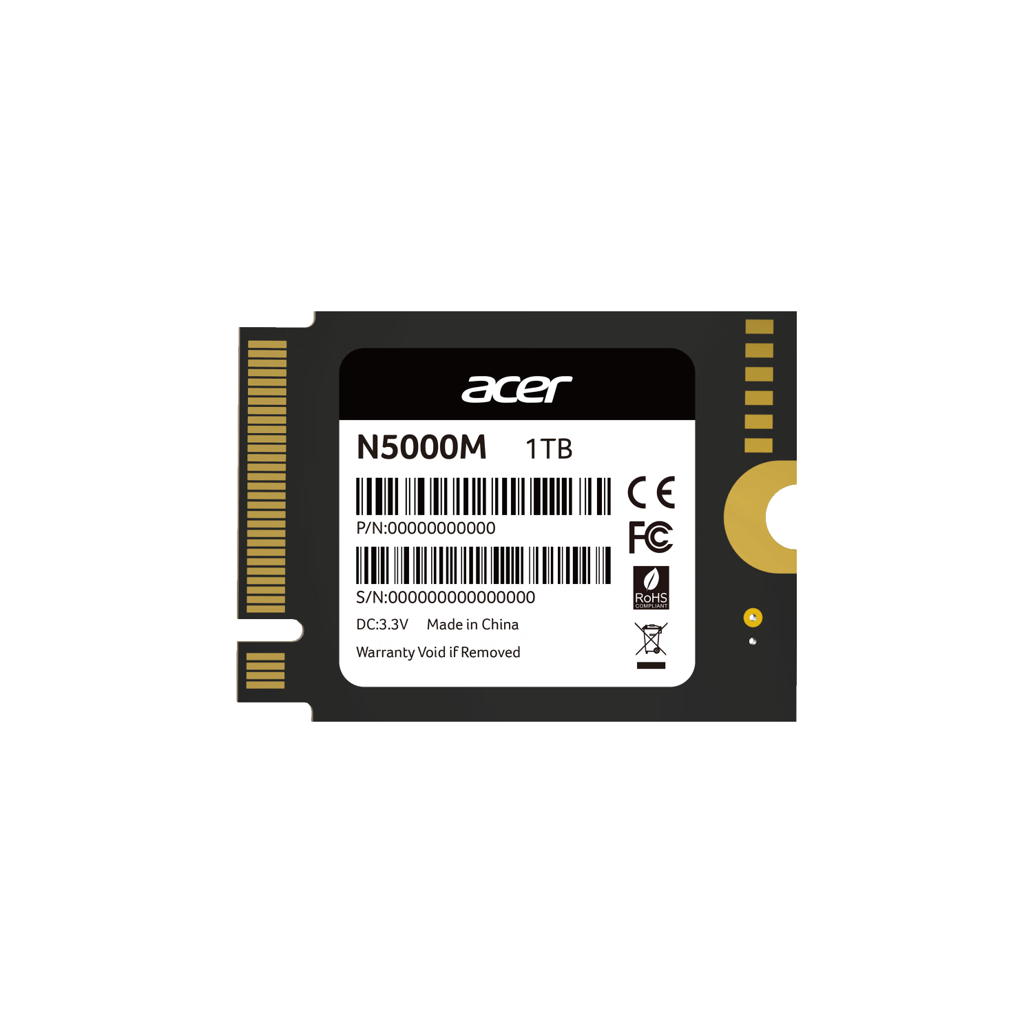 宏碁（acer） SSD固态硬盘NVMe 2230 M.2接口 PCIe4.0 读速5200MB/s 适配SteamDeck掌机