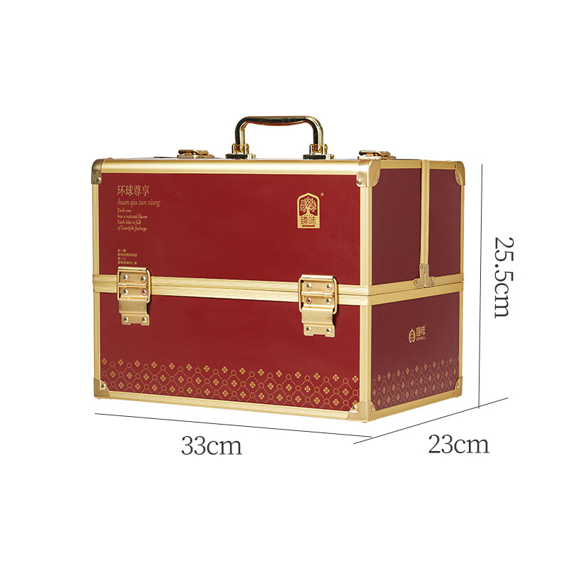 臻味坚果礼盒罐装纯坚果干果炒货礼包春节送礼送长辈员工福利混合坚果 礼盒装2311g环球尊享