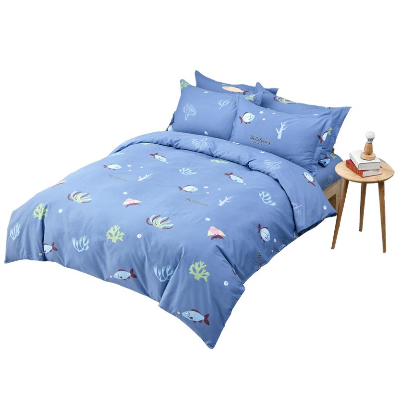 加厚100%纯棉被套单件全棉斜纹双人单人宿舍1.8米200X230被罩