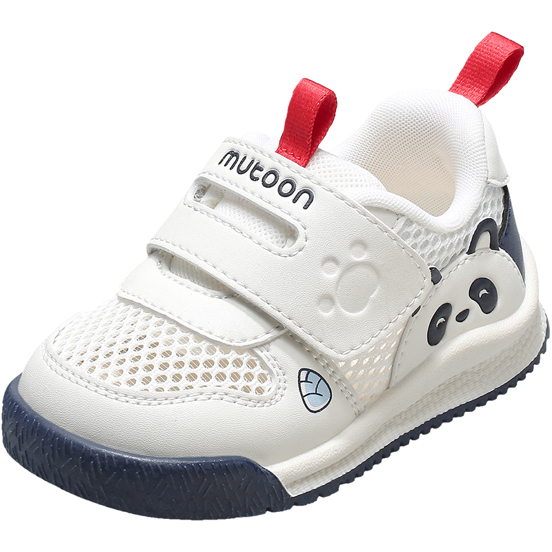 牧童宝宝学步鞋原创熊猫鞋2025夏季男童软底透气网面婴儿鞋女