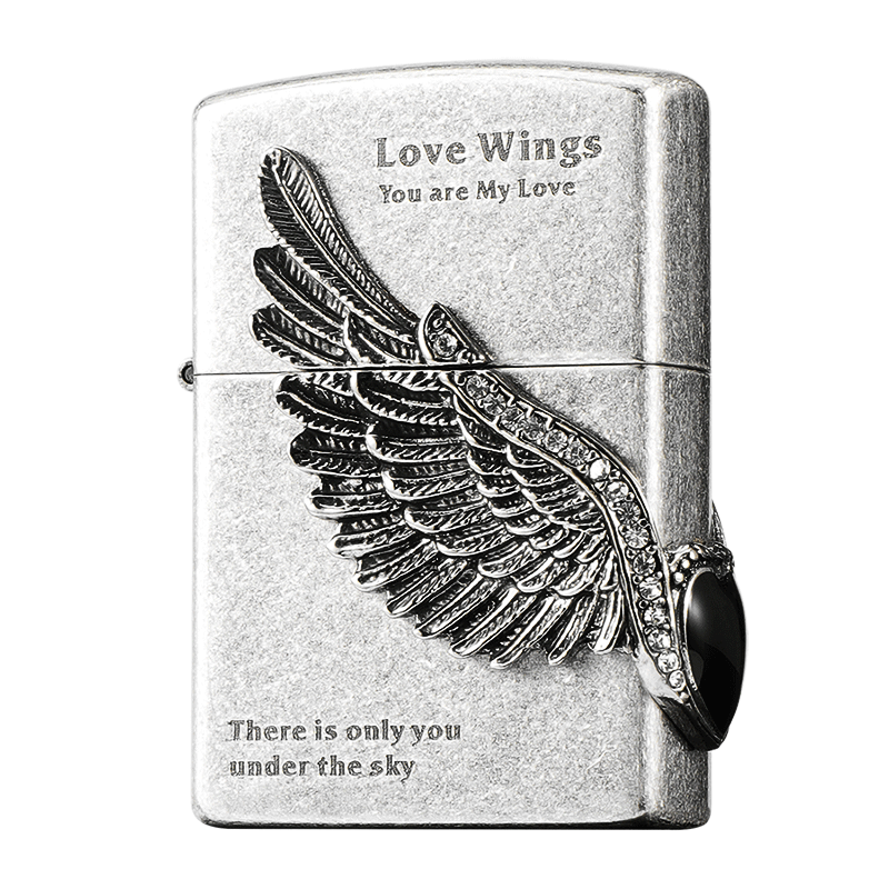 ZORRO佐罗打火机煤油防风爱神之翼七夕礼物送男友圣诞礼物送老公