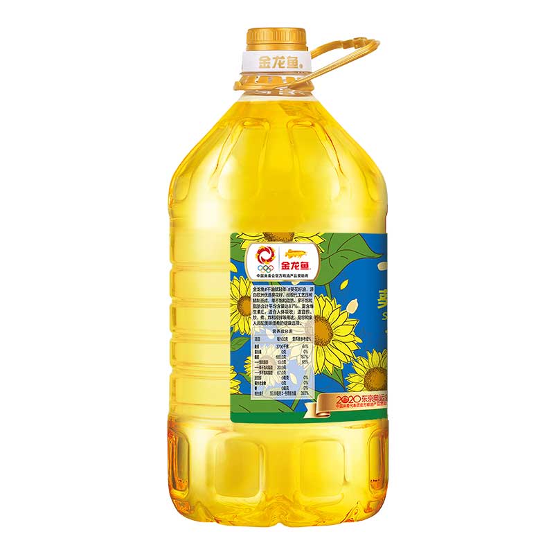 金龙鱼不油腻轻年葵花籽油4L 压榨一级 4L*4桶 （整）