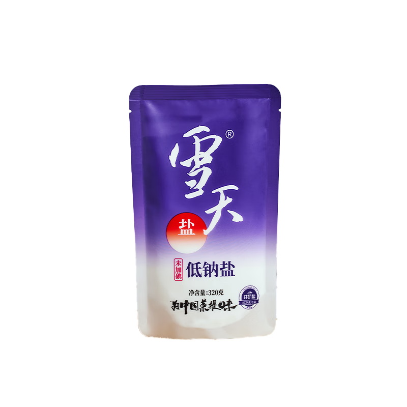 雪天低钠盐【未加碘】高钾低钠家用食盐