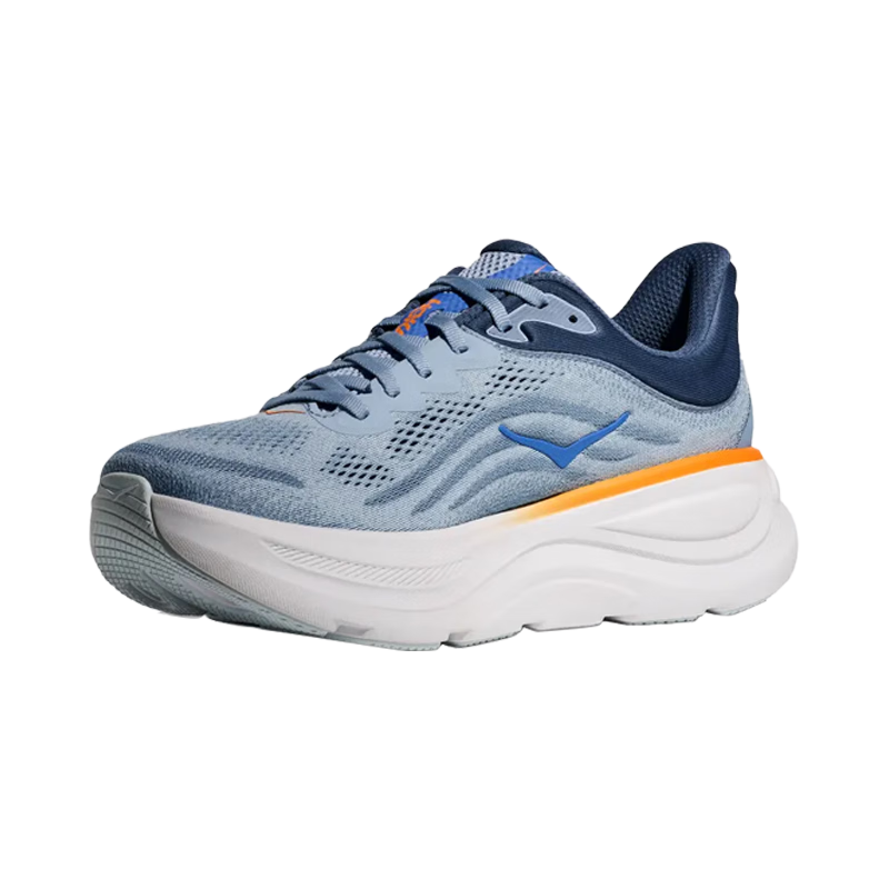 HOKA ONE ONE男款邦代9公路跑步鞋BONDI 9轻盈舒适缓震 DNP-灰蓝色/暗蓝色 （US11.5） 46