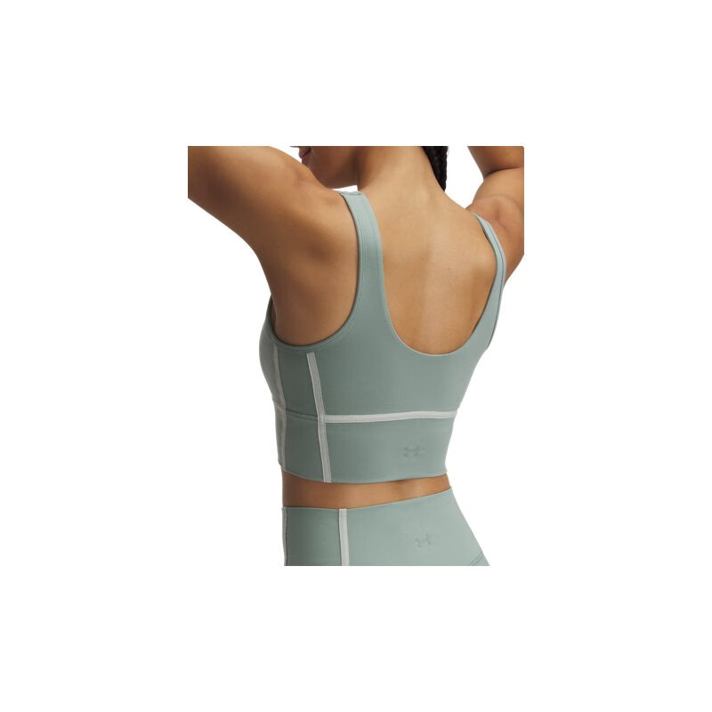 安德玛（Under Armour）UA春夏Meridian柔感系列女子滚边训练运动背心 石灰绿348 S