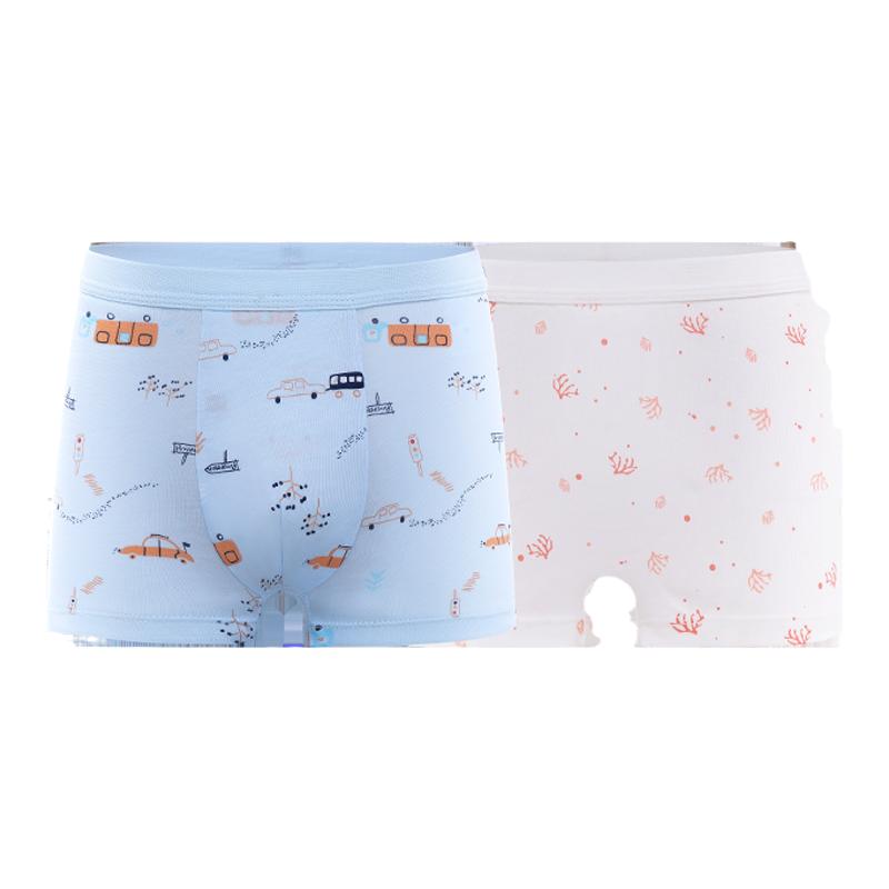 【1条装试穿】全棉时代100%纯棉儿童内裤宝宝内裤男女童平角短裤