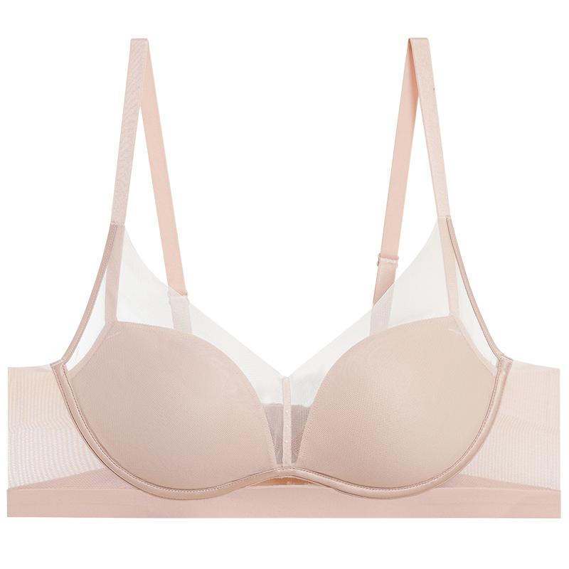 【董洁同款】爱慕极光贴贴25春夏内衣女薄大胸显小/小胸聚拢文胸