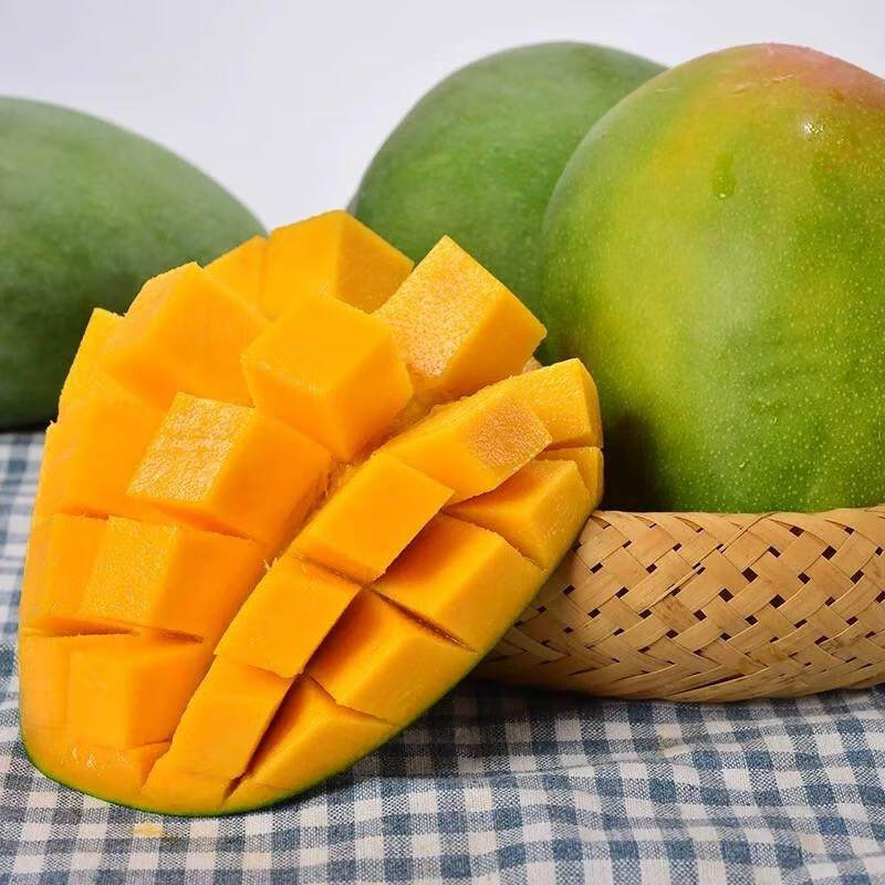 果迎鲜芒果 凯特芒 四川芒果新鲜水果 生鲜 芒果 净重4.5-5斤