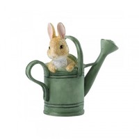Beatrix Potter 波特小姐 待在花灑里的彼得兔迷你雕像