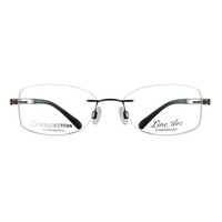 CHARMANT 夏蒙 _XL2051 BK_进口线钛系列_线钛_女士黑色无框 眼镜架