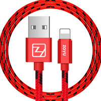 移动专享：zoyu 苹果数据线充电线 1米 红色