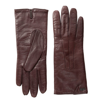 COACH 蔻驰 Leather Basic Gloves 女士皮手套