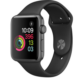 Apple 苹果 Watch Series 2 智能手表 38毫米深空灰色铝金属表壳