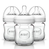 中亚Prime会员：AVENT 新安怡 自然原生系列 玻璃奶瓶 4盎司 3只装