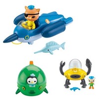 全球PrimeDay：Octonauts 海底小纵队 CHJ04 舰队组合装+CKC03 北极探险家和独角鲸艇