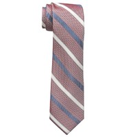 凑单品、中亚Prime会员：COLE HAAN 100 Percent Silk Stripe 男士真丝领带