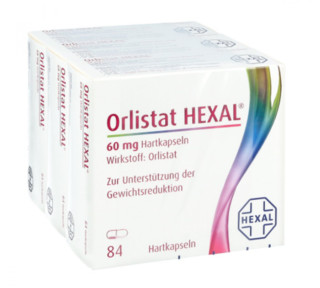 Orlistat HEXAL 奥利司他排油胶囊 60mg  3x 84粒/盒