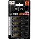 FUJITSU 富士通 充电电池高容量2550毫安 5号4节装