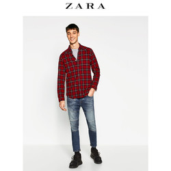 ZARA 01300303407 男士修身机车牛仔裤