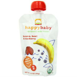 Happy Baby 禧贝 香蕉+甜菜+蓝莓 婴幼儿果泥  2段  99g