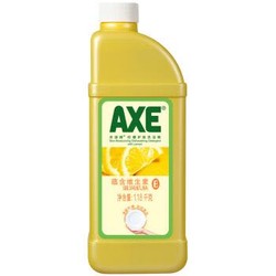 【京东超市】斧头（AXE） 柠檬护肤洗洁精 1.18kg（补充装）（新老包装随机发货） *17件+凑单品