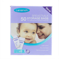 兰思诺Lansinoh储奶袋母乳储存袋/冷藏保鲜袋180ml 50片/盒 *5件
