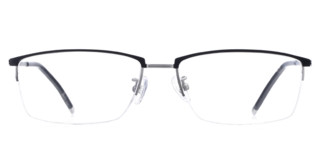 HAN 纯钛 光学眼镜架 HN42066L+1.56防蓝光镜片   