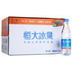 【京东超市】恒大冰泉 长白山天然矿泉水 500ML*24 整箱