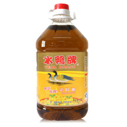 水鴨牌 纯正压榨菜籽油 非转基因食用油 5L