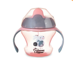 Tommee Tippee 汤美天地 鸭嘴式婴儿学饮杯 粉色款 150ml 