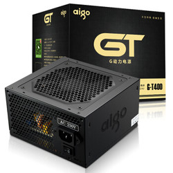 爱国者（aigo）额定400W G-T400电源（铜牌80Plus/高转化效率/宽幅温控/三年质保）