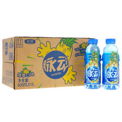 【京东超市】脉动（Mizone） 维生素饮料 菠萝味 600ml *15瓶 整箱